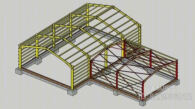 办公室小工厂SU模型下载【ID:822936012】