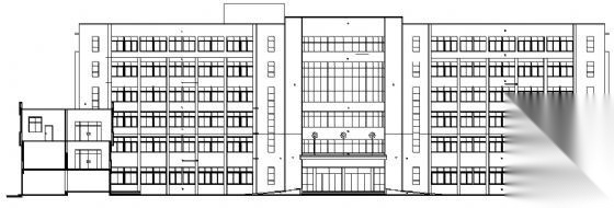 办公楼建筑施工图cad施工图下载【ID:151405106】
