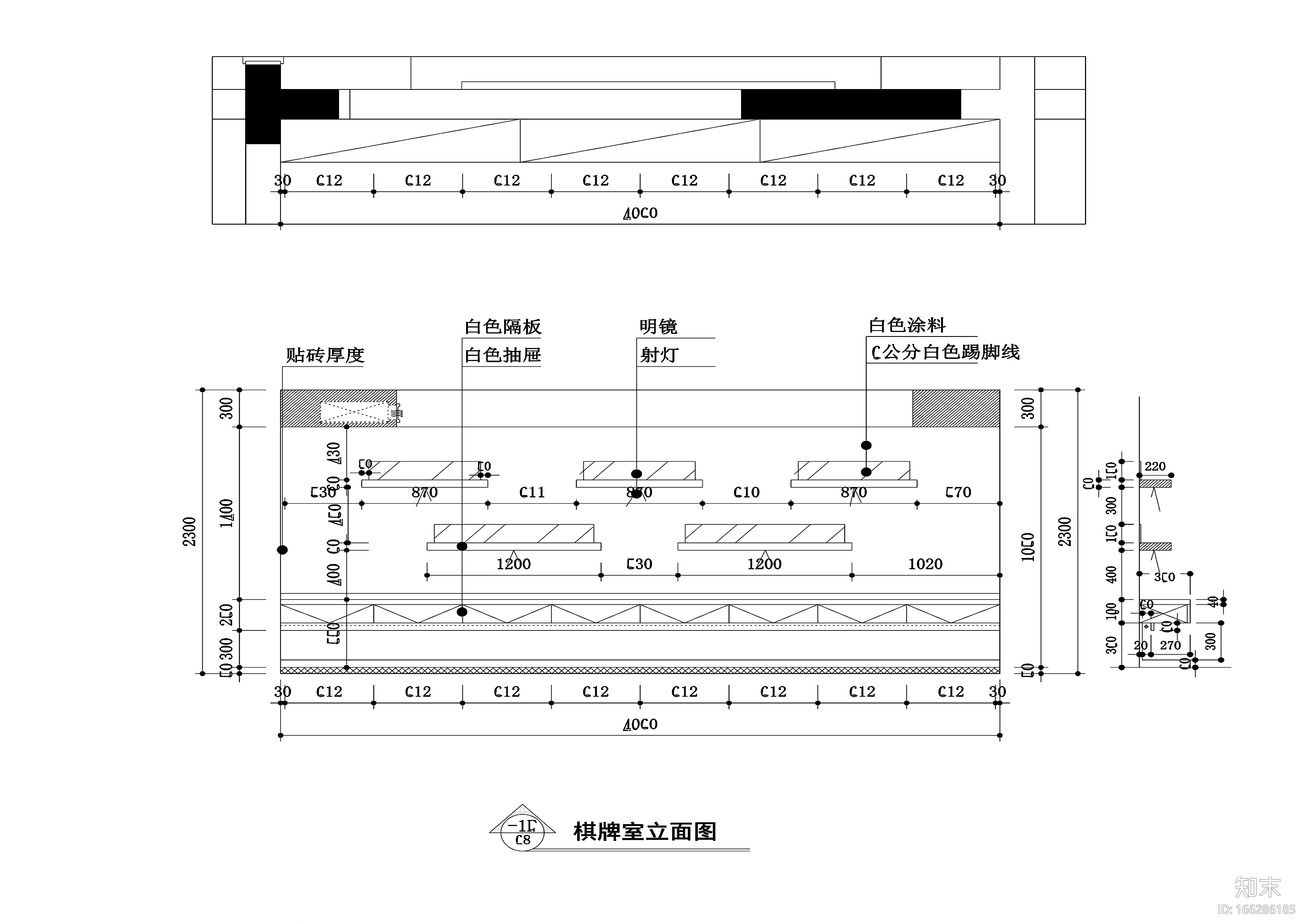 虞山尚园公寓室内装修施工图+效果图cad施工图下载【ID:166286185】