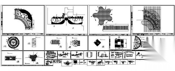 小区全套景观施工图cad施工图下载【ID:161116133】