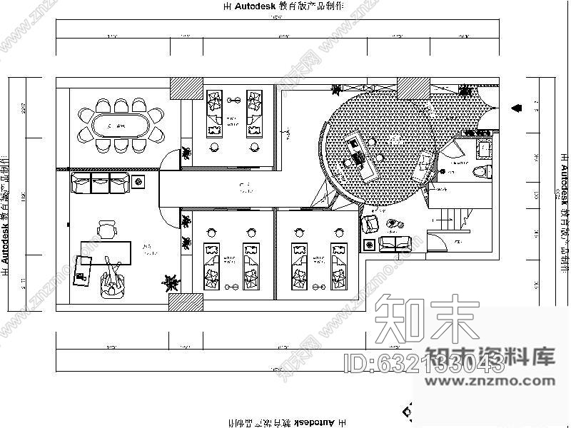 施工图现代女子美容美体院装修图cad施工图下载【ID:632133043】