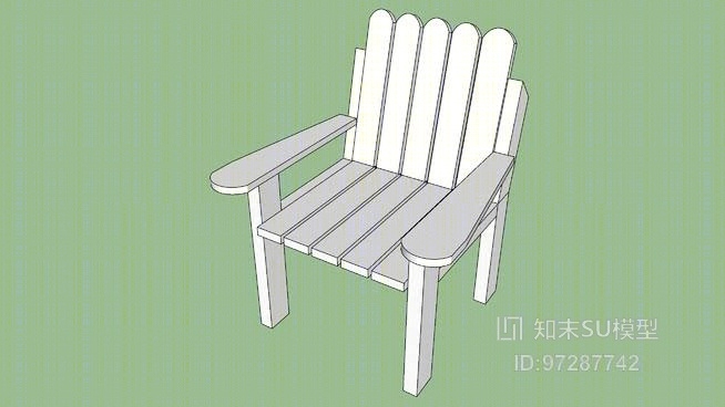 木制的椅子SU模型下载【ID:97287742】