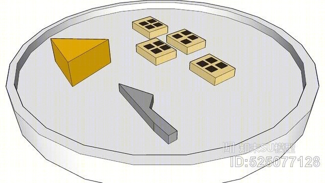 饼干盘SU模型下载【ID:525077128】