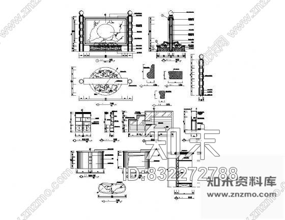 图块/节点舞厅寄存台装饰详图cad施工图下载【ID:832272788】