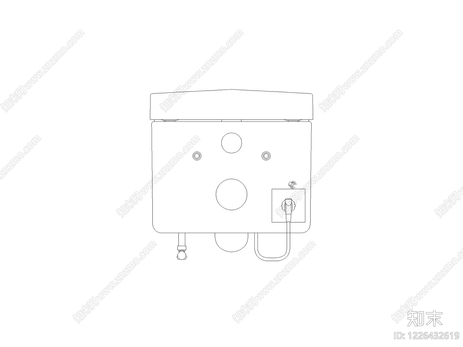 卫浴设施cad施工图下载【ID:1226432619】