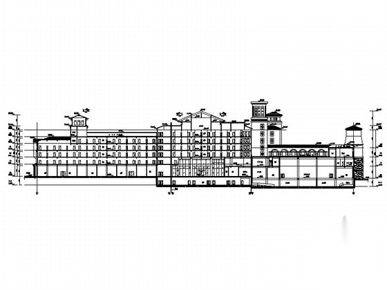 [广东]6层简欧风格五星级酒店建筑施工图（知名设计院&n...施工图下载【ID:165751111】