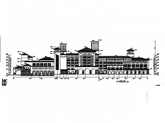 [广东]6层简欧风格五星级酒店建筑施工图（知名设计院&n...施工图下载【ID:165751111】