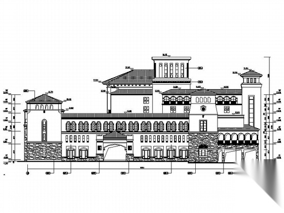 [广东]6层简欧风格五星级酒店建筑施工图（知名设计院&n...施工图下载【ID:165751111】