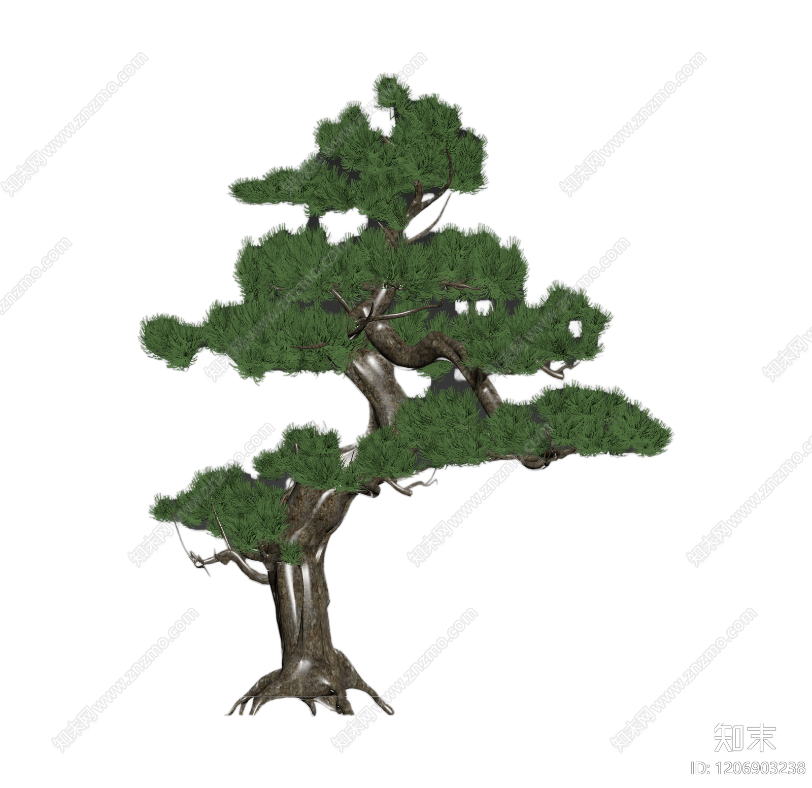盆景松树装饰3D模型下载【ID:1206903238】