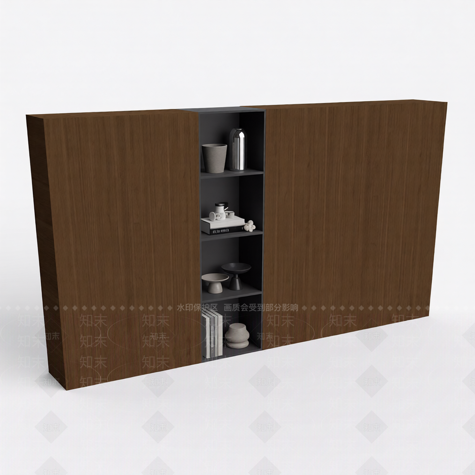 木质双门柜3D模型下载【ID:1206194213】
