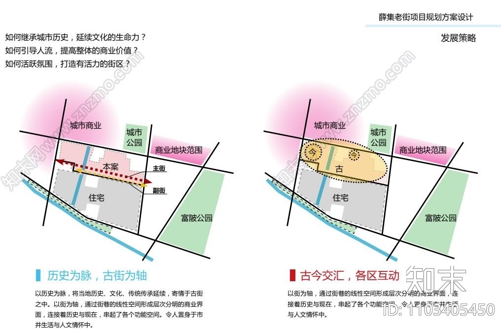 安徽老街仿古步行街区住宅概念规划设计施工图下载【ID:1103405450】