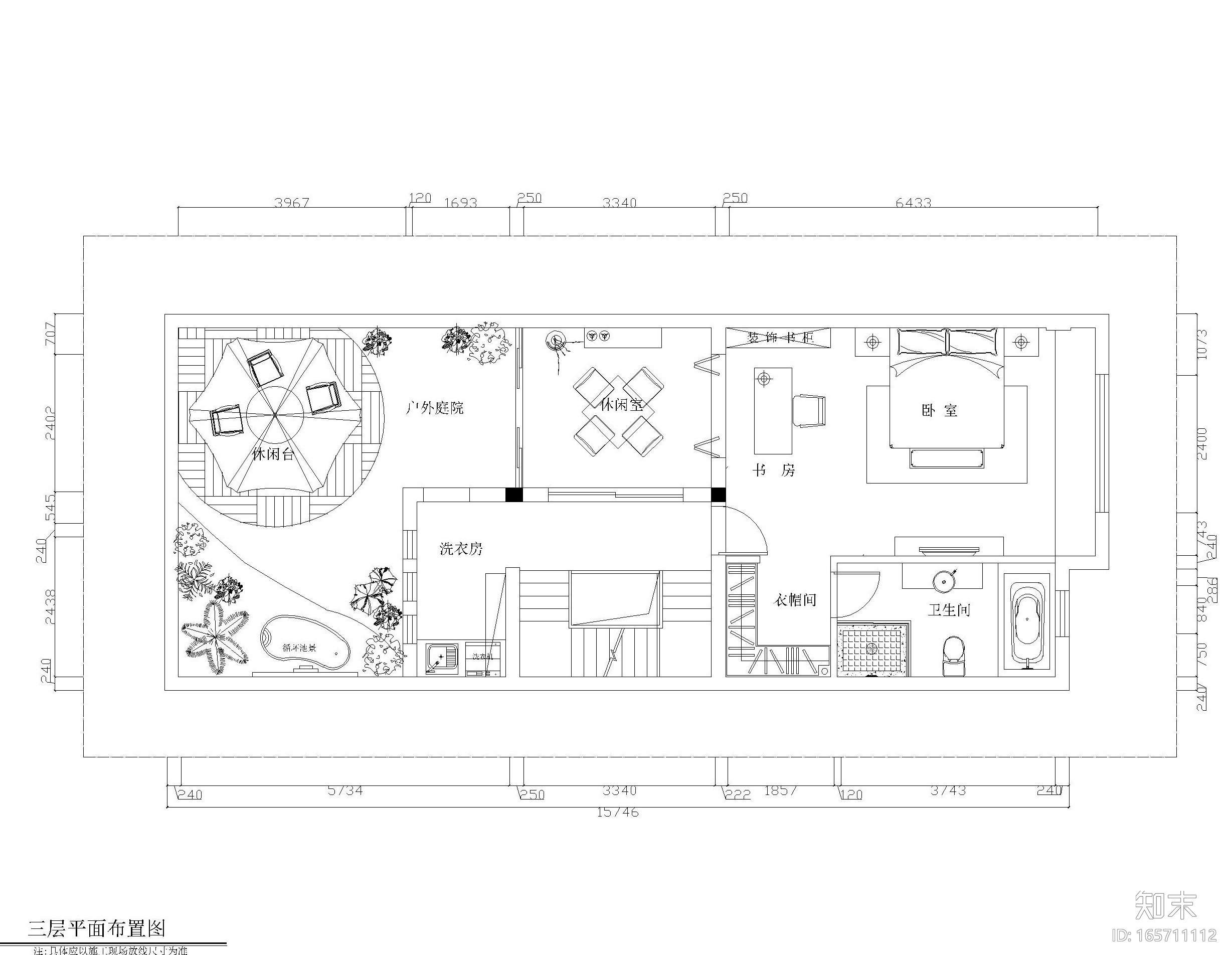 3​000平现代风格平联排别墅施工图+效果图cad施工图下载【ID:165711112】