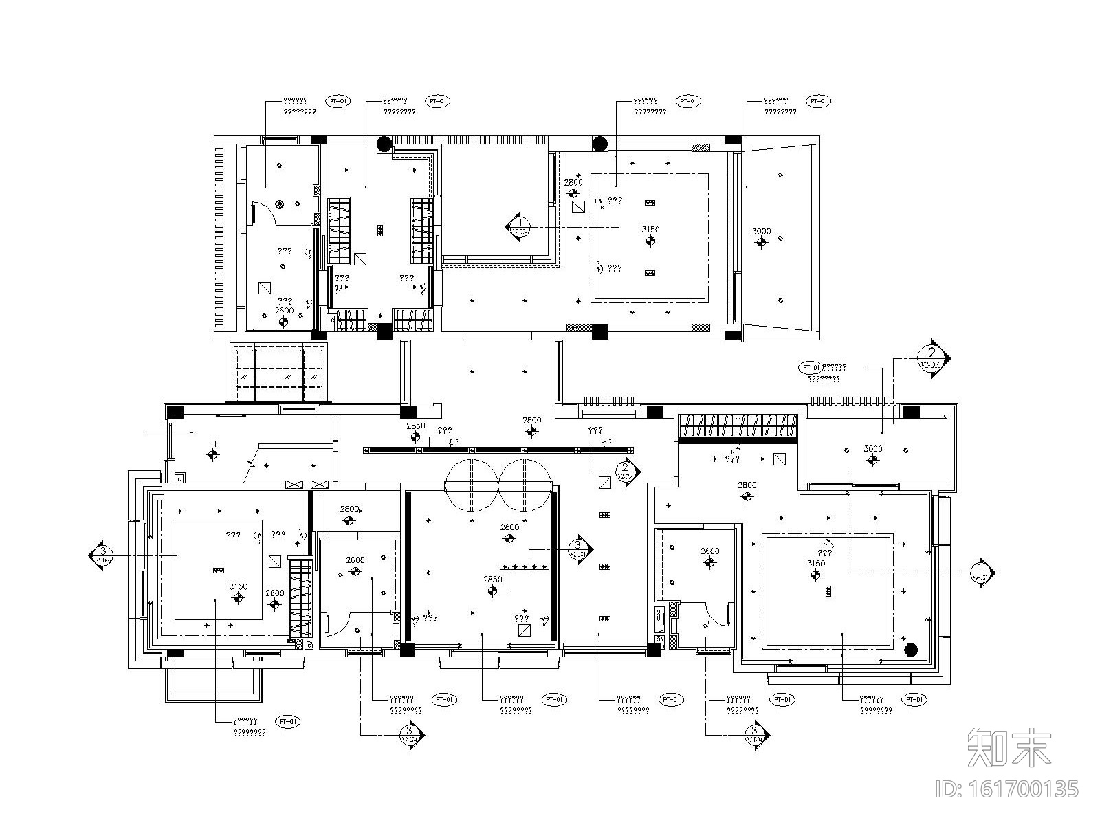 梁志天——现代简约风格别墅室内装修全套施工图cad施工图下载【ID:161700135】