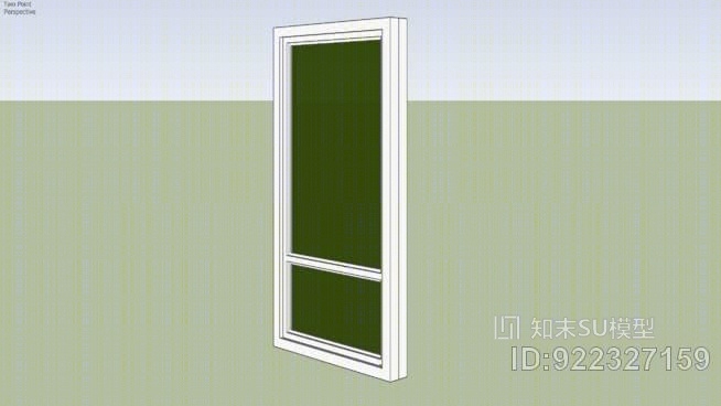 固定玻璃窗SU模型下载【ID:922327159】