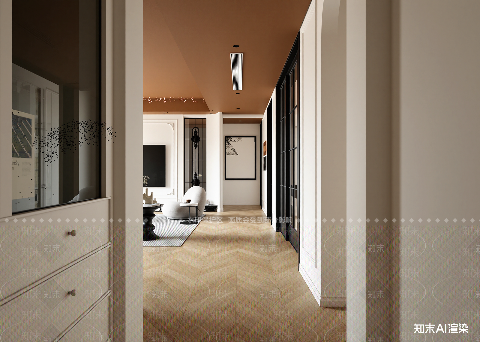 法式玄关3D模型下载【ID:1214573142】