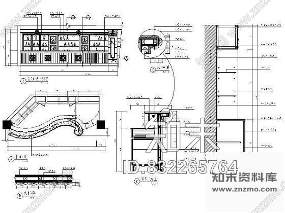 图块/节点酒吧服务台详图施工图下载【ID:832265764】