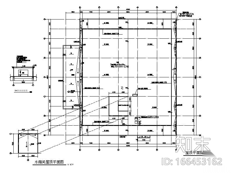 [江苏]单层框架结构烈士纪念馆建筑施工图cad施工图下载【ID:166453162】