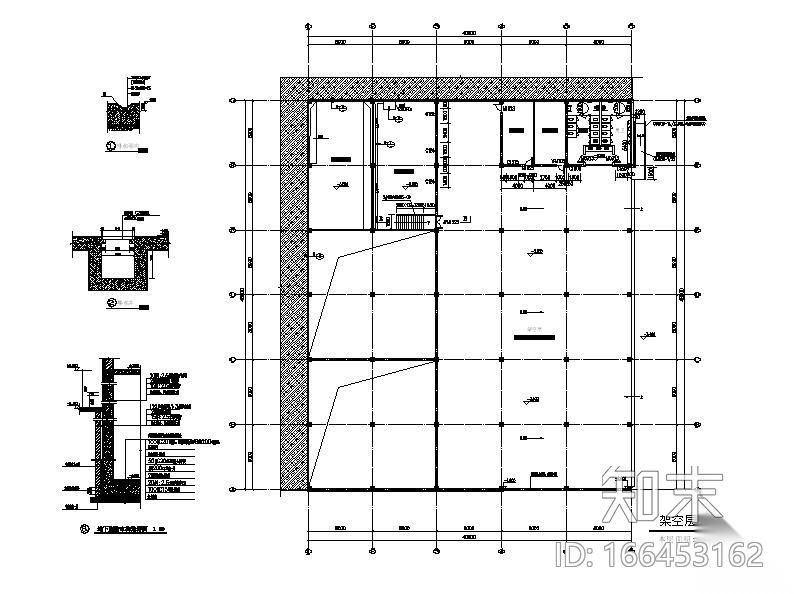 [江苏]单层框架结构烈士纪念馆建筑施工图cad施工图下载【ID:166453162】