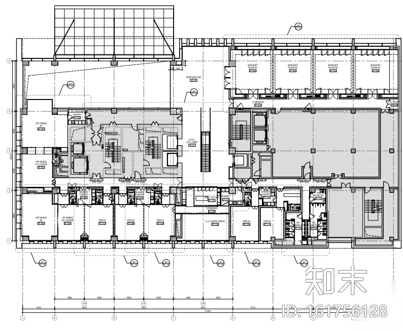 [上海]杨浦朗豪坊商务酒店室内装修施工图cad施工图下载【ID:161756128】