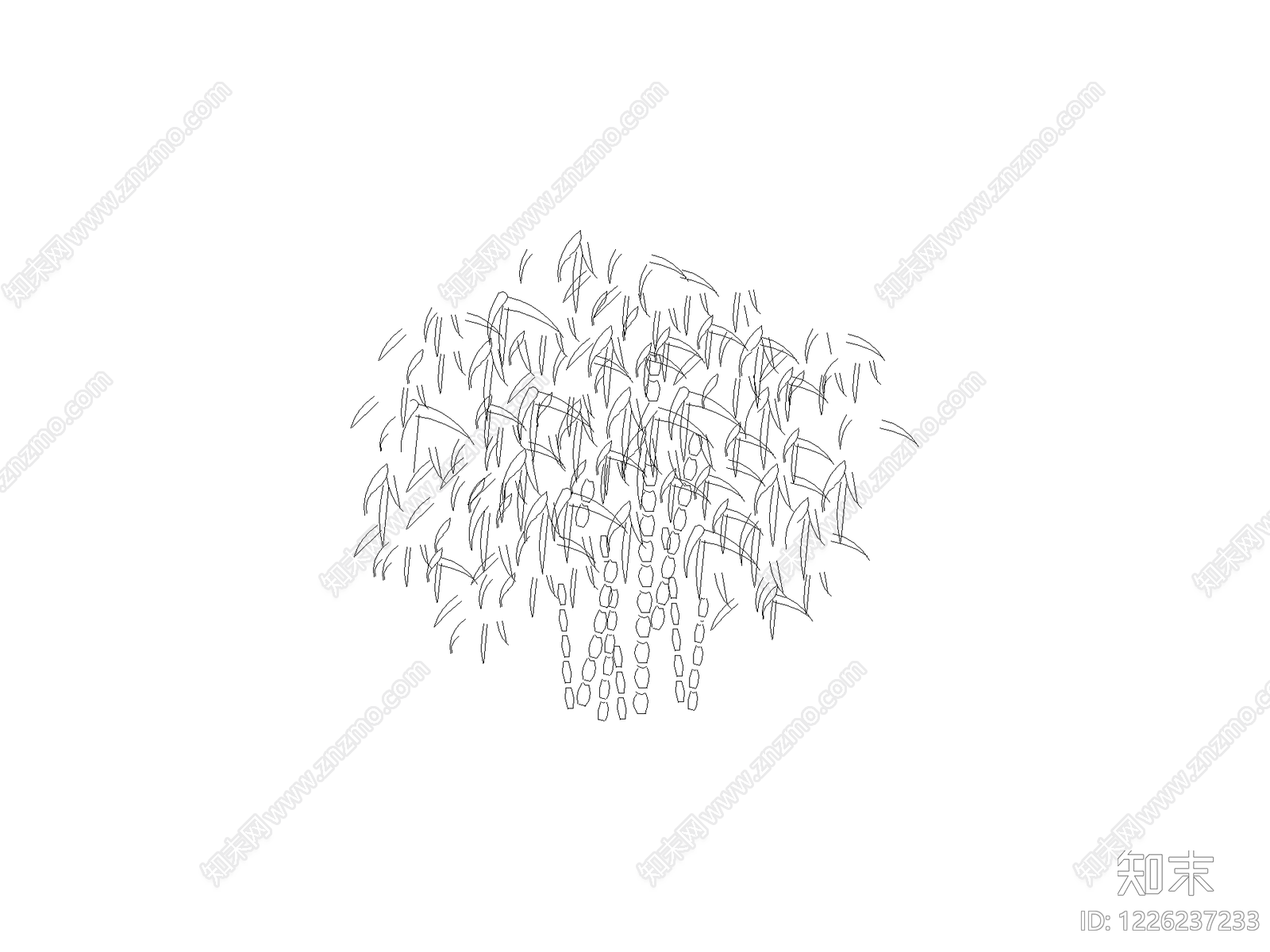现代灌木种植CAD图纸