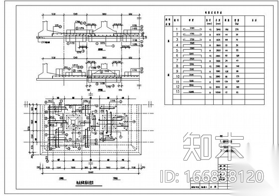 某200立方消防储水池结构设计图cad施工图下载【ID:166838120】