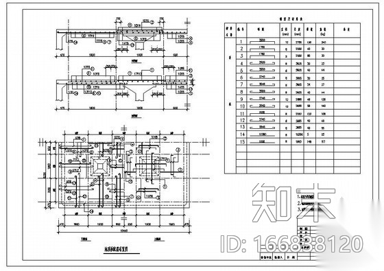 某200立方消防储水池结构设计图cad施工图下载【ID:166838120】