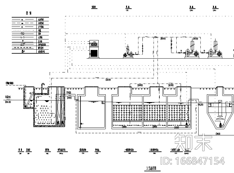 沈阳市某医院污水处理及回用图纸（CAD）施工图下载【ID:166847154】