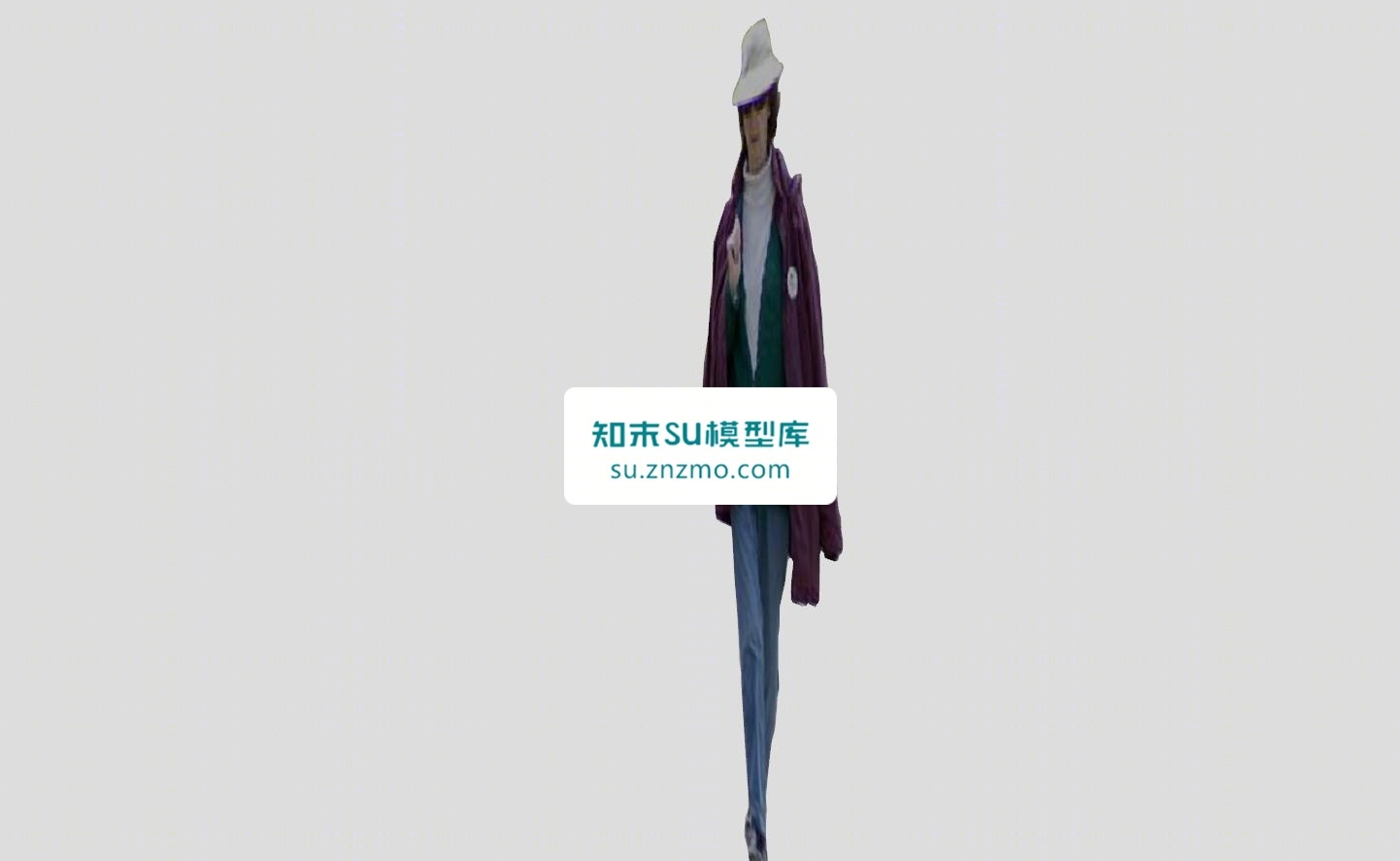 2D女人走姿SU模型下载【ID:148492167】