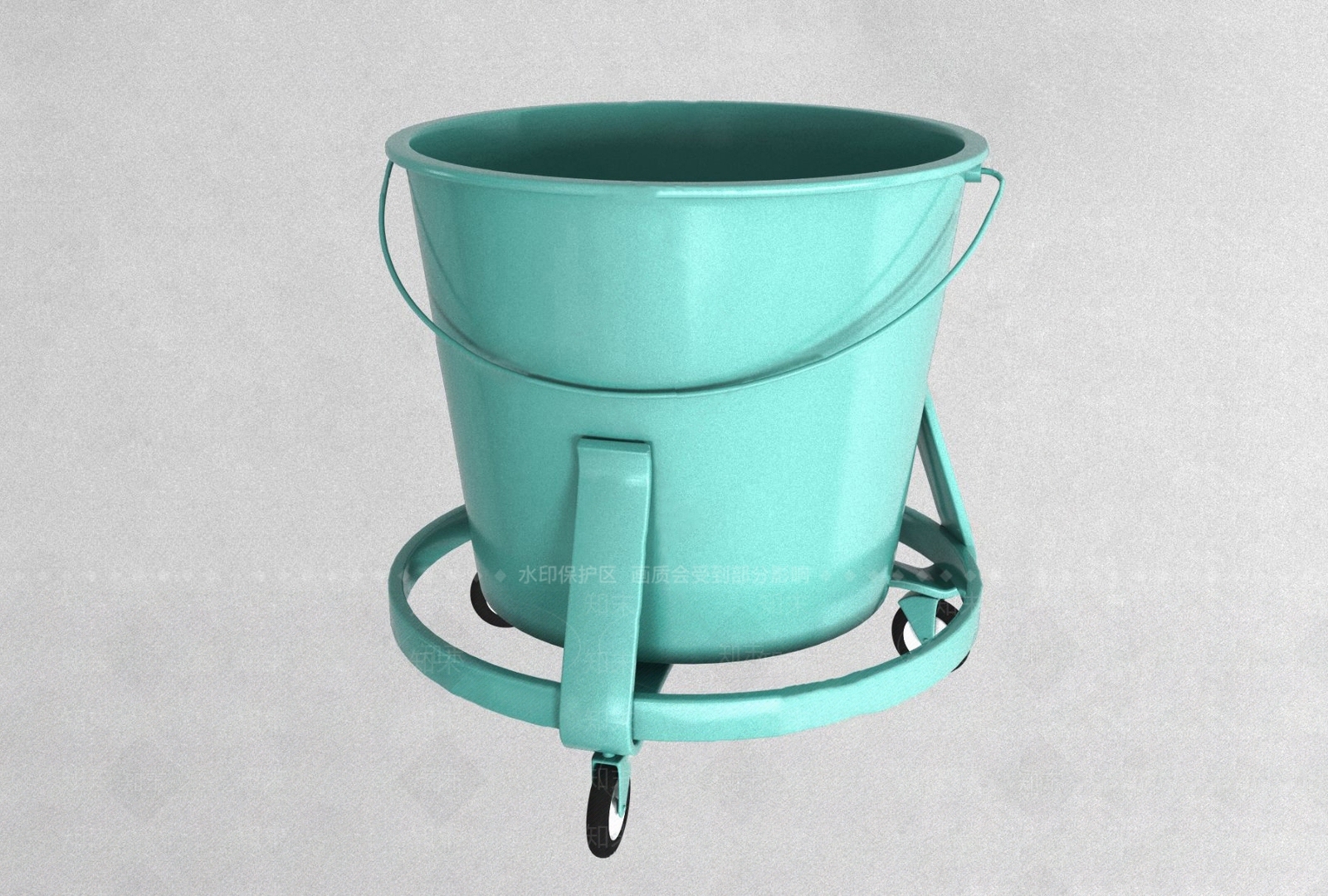现代移动塑料桶3D模型下载【ID:1108673444】