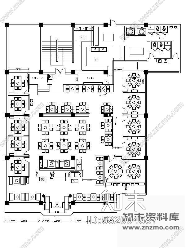 施工图四川鸭肠王火锅店装饰工程图施工图下载【ID:532004587】