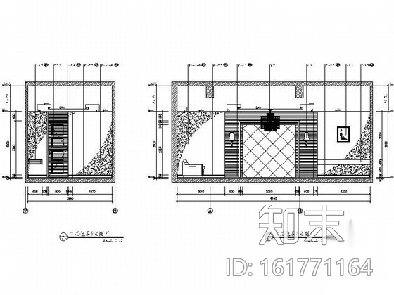 [上海]某奢华饭店包房8装修图cad施工图下载【ID:161771164】