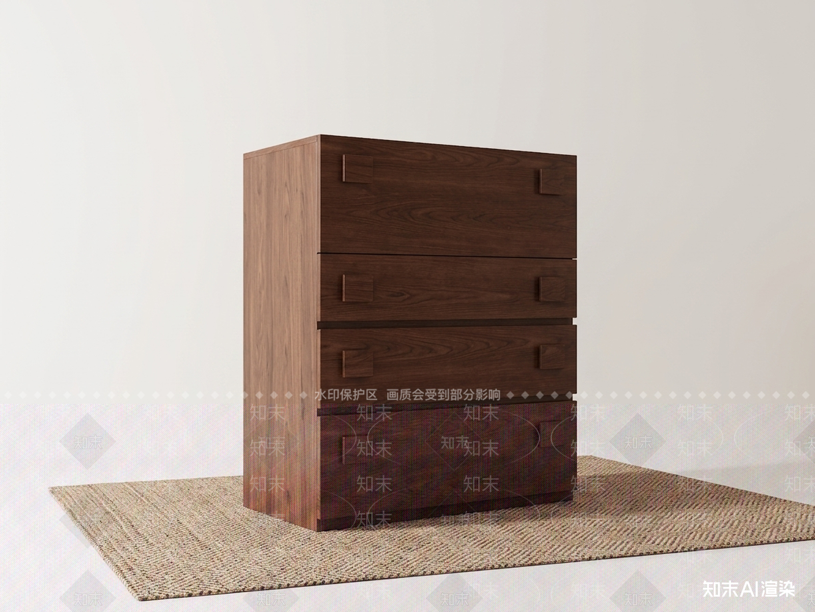 深色斗柜斗柜3D模型下载【ID:1227523298】