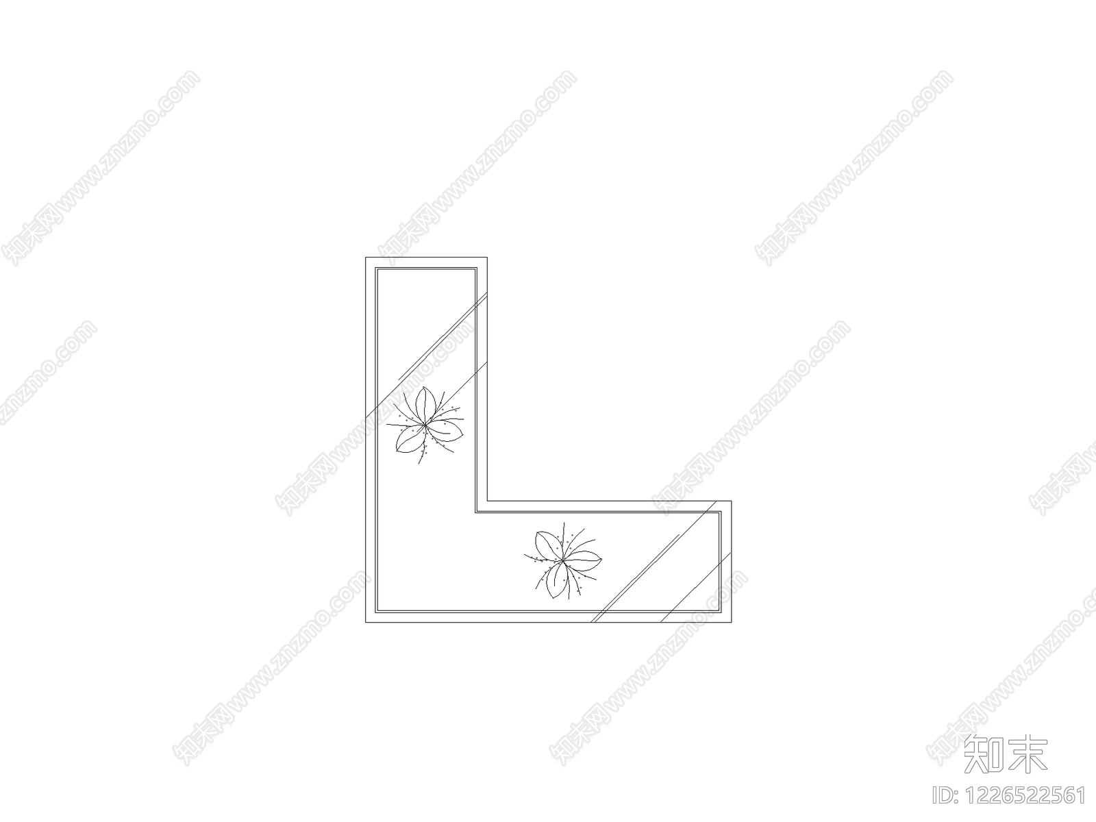 外立面装饰构件cad施工图下载【ID:1226522561】