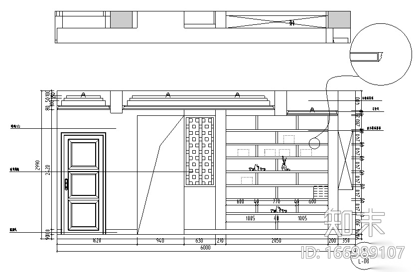 美式风格中南世纪城住宅设计施工图（附效果图）cad施工图下载【ID:166989107】