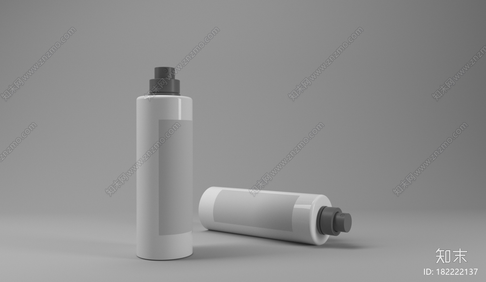 化妆瓶产品样机C4D产品CG模型下载【ID:182222137】