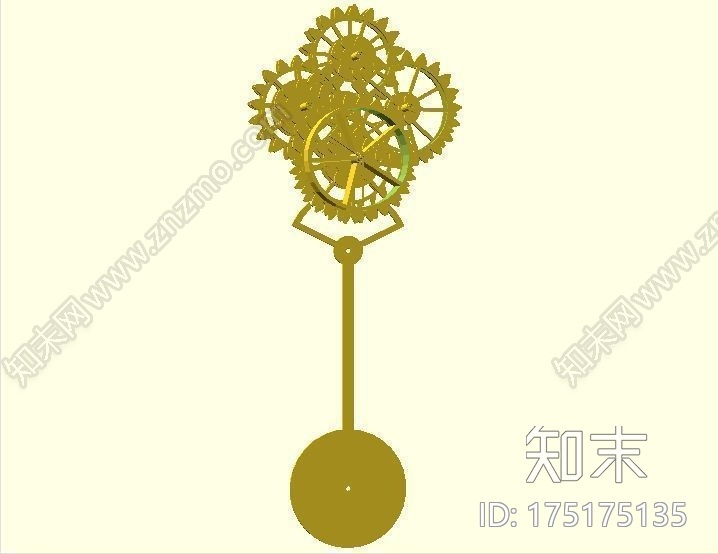 可打印的挂钟3d打印模型下载【ID:175175135】