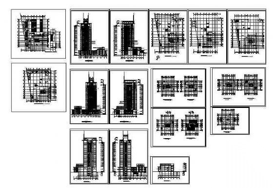 某十九层写字楼建筑方案图cad施工图下载【ID:149937170】