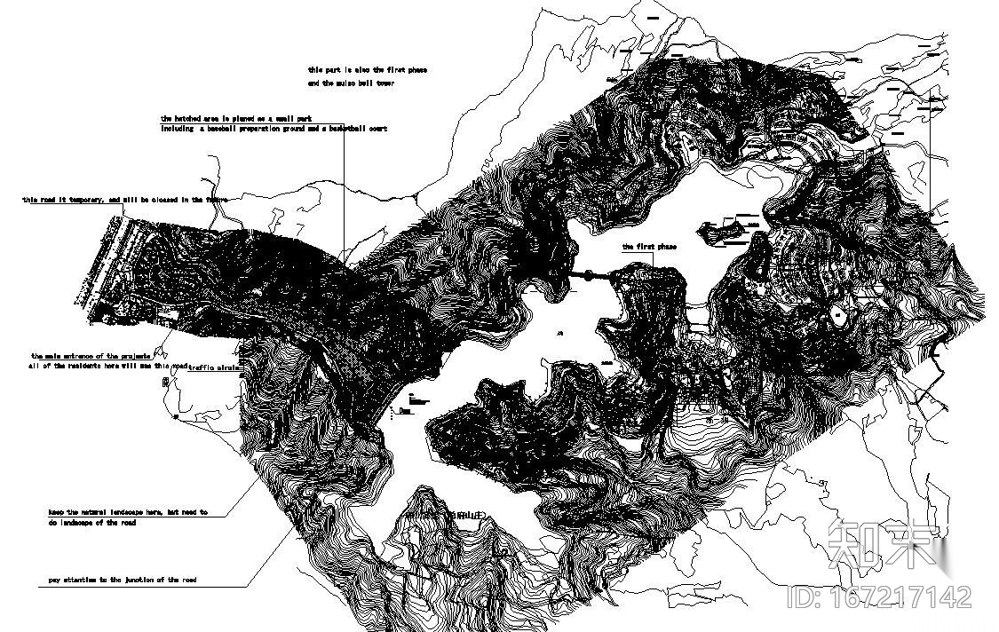 成都某高档别墅区景观设计平面图（英文）施工图下载【ID:167217142】