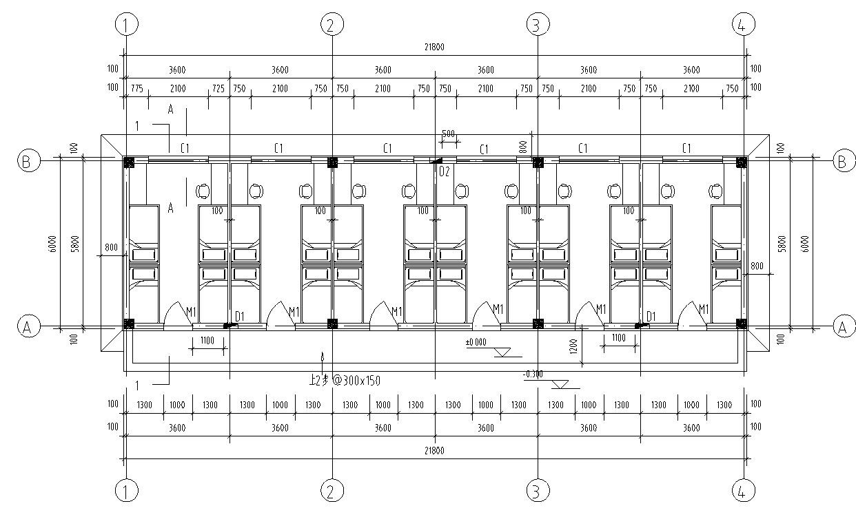 [宁夏]5套砖墙结构小学、幼儿园及宿舍建筑施工图（含...cad施工图下载【ID:151544106】