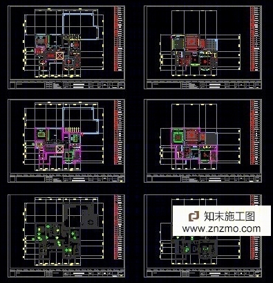 一套完整复式施工图（欧式）cad施工图下载【ID:56912258】