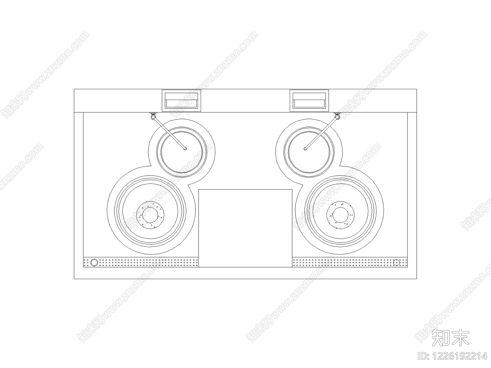 厨房厨具图块图块灶具图块灶具立面图块cad施工图下载【ID:1226192214】