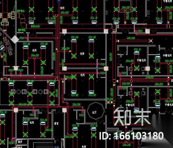 [新疆]酒店办公建筑暖通空调全套设计施工图纸(游泳池、...cad施工图下载【ID:166103180】