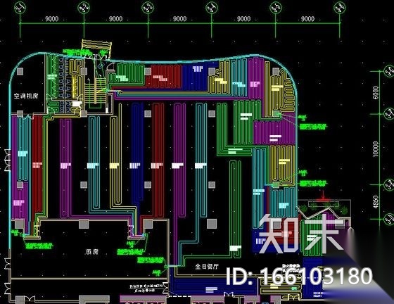 [新疆]酒店办公建筑暖通空调全套设计施工图纸(游泳池、...cad施工图下载【ID:166103180】