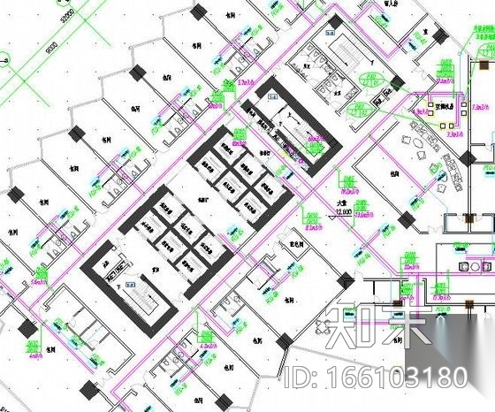 [新疆]酒店办公建筑暖通空调全套设计施工图纸(游泳池、...cad施工图下载【ID:166103180】