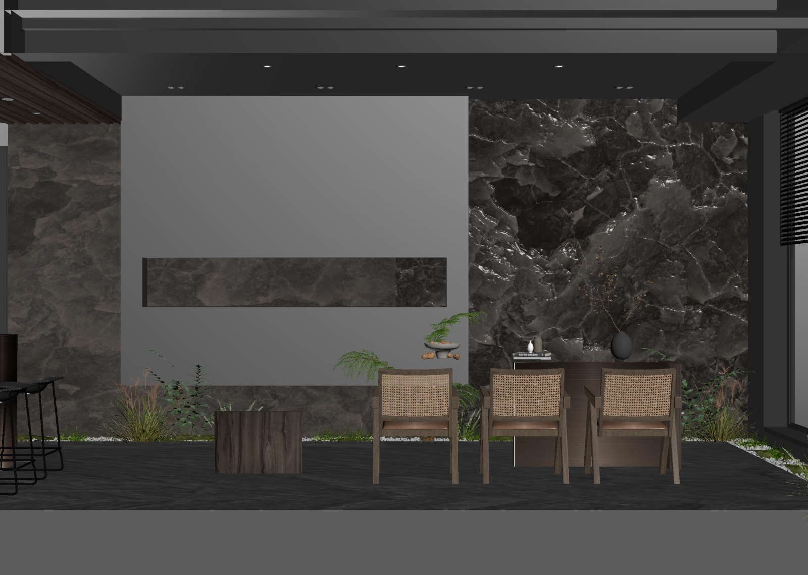 现代酒店大堂3D模型下载【ID:1215093454】