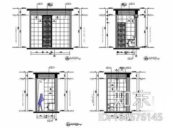 [海南]奢华欧式风格两层别墅样板间室内装修施工图（含效...cad施工图下载【ID:166676145】