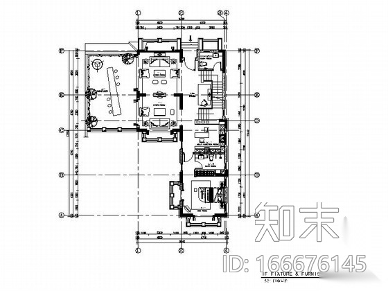 [海南]奢华欧式风格两层别墅样板间室内装修施工图（含效...cad施工图下载【ID:166676145】