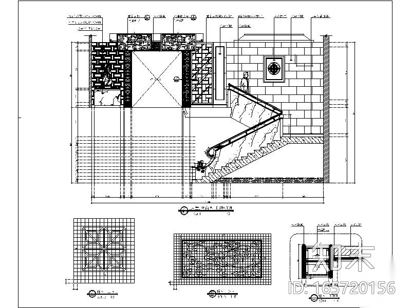 [上海]一整套足道空间完整施工图cad施工图下载【ID:165720156】