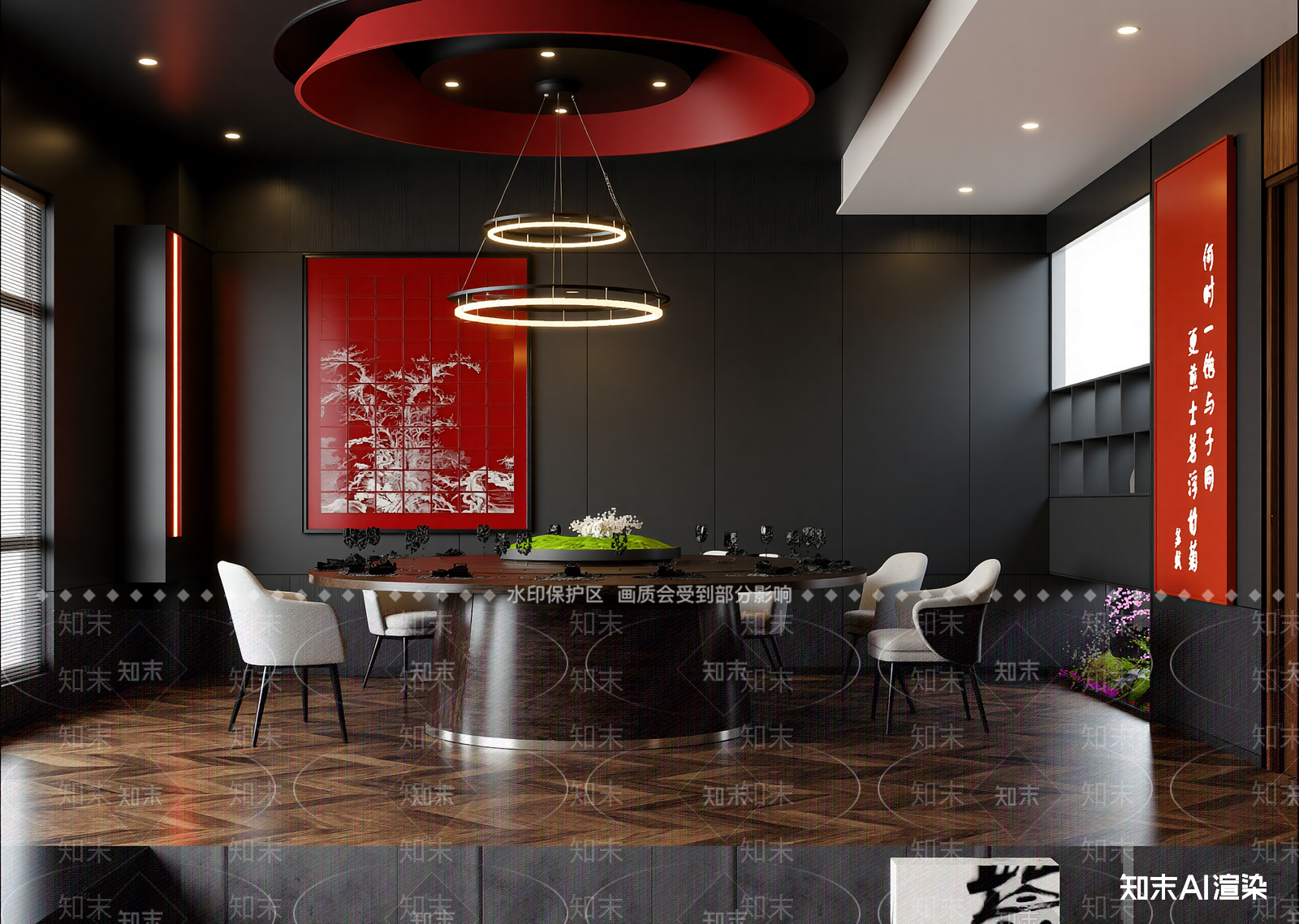新中式包厢3D模型下载【ID:1214706885】