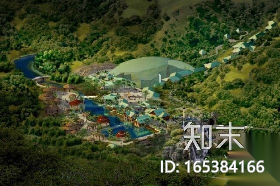 [深圳]生态旅游区入口前区规划景观设计方案施工图下载【ID:165384166】